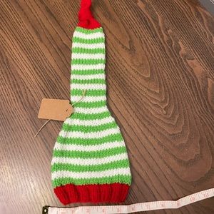 Handmade knitted Christmas baby Elf hat
